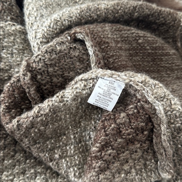 Vintage Y2K Mongolian Fur Knit Vest Alberto Makali NYC Large - Picture 6 of 6